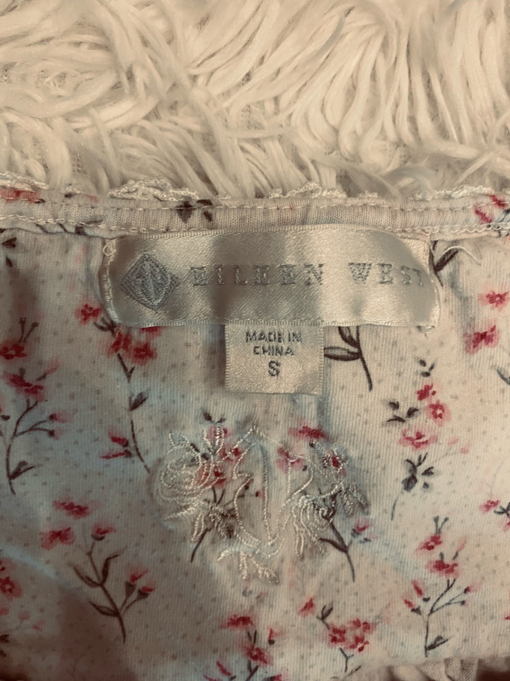Eileen West LS Cotton Floral Nightgown Cottagecore Feminine Small - Picture 2 of 6